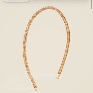 Crewcuts Girls' rose gold skinny crystal headband